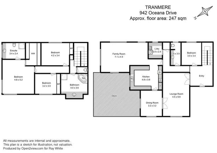 Floorplan of Homely house listing, 942 Oceana Drive, Tranmere TAS 7018