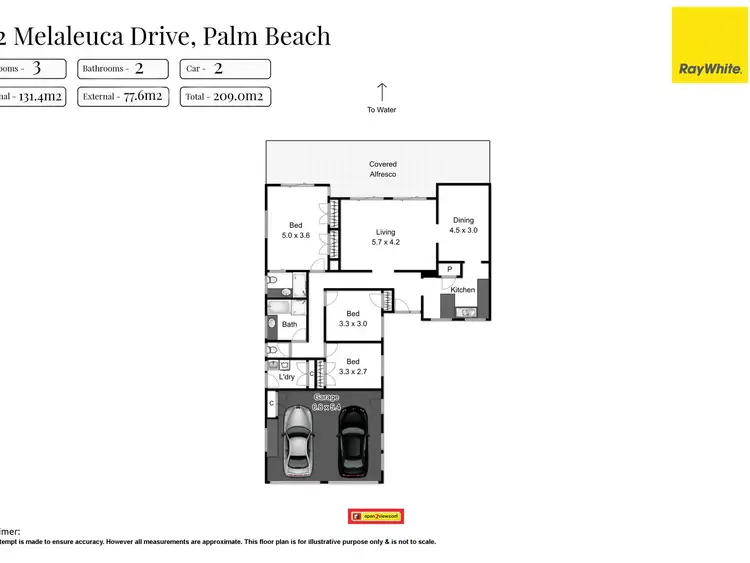 Floorplan of Homely house listing, 122 Melaleuca Drive, Palm Beach QLD 4221