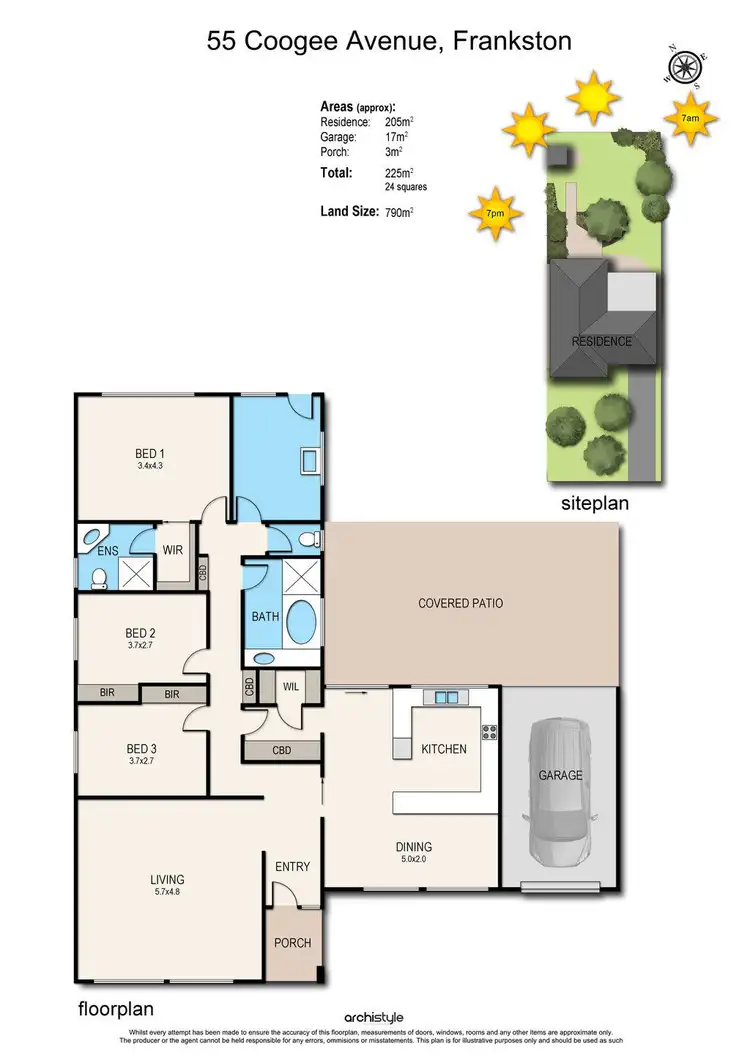 Floorplan of Homely house listing, 55 Coogee Avenue, Frankston VIC 3199