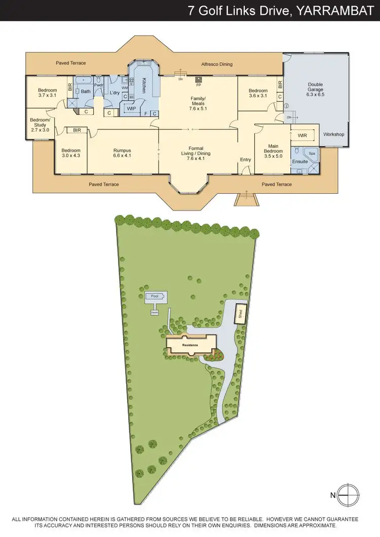 Floorplan of Homely house listing, 7 GOLF LINKS Drive, Yarrambat VIC 3091