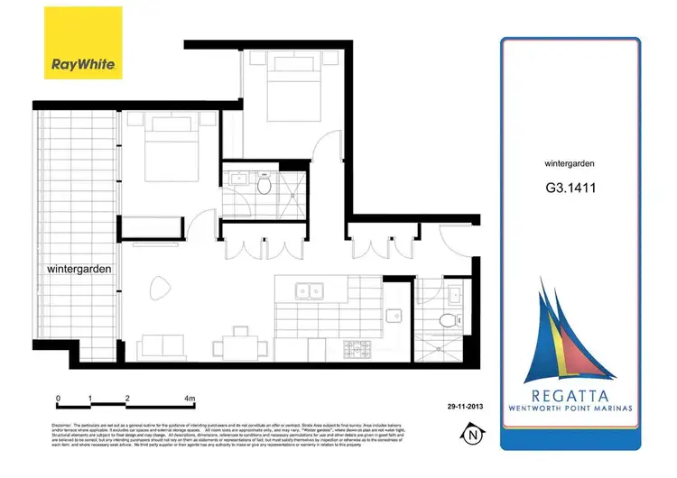 Floorplan of Homely apartment listing, 1411/10 Burroway Road, Wentworth Point NSW 2127