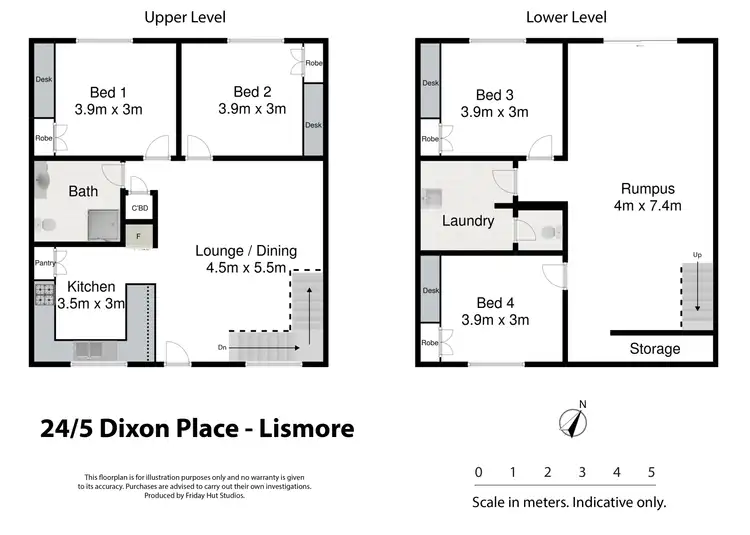 Floorplan of Homely unit listing, Lot 7/5 Dixon Place (aka Unit 24/5 Dixon Place), Lismore NSW 2480