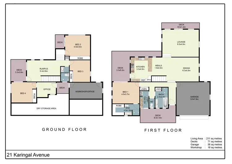 Floorplan of Homely house listing, 21 Karingal Avenue, Bilambil Heights NSW 2486