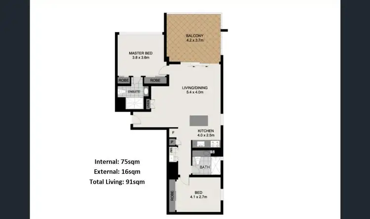Floorplan of Homely apartment listing, 602/212 Margaret Street, Brisbane QLD 4000