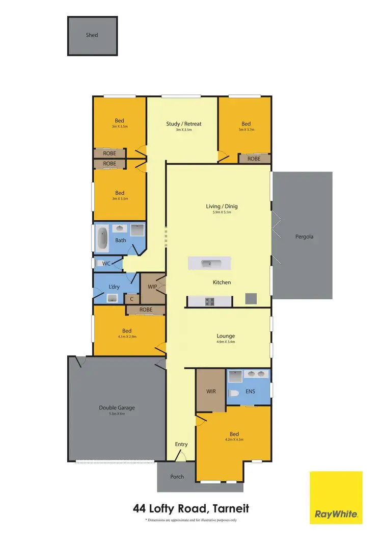 Floorplan of Homely house listing, 44 Lofty Road, Tarneit VIC 3029