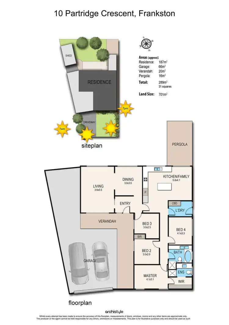 Floorplan of Homely house listing, 10 Partridge Crescent, Frankston VIC 3199