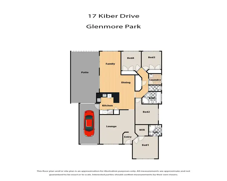 Floorplan of Homely house listing, 17 Kiber Drive, Glenmore Park NSW 2745