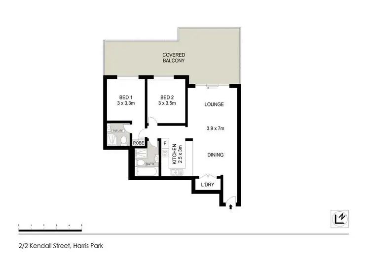 Floorplan of Homely apartment listing, 2/2 Kendall Street, Harris Park NSW 2150
