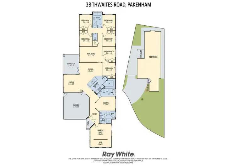 Floorplan of Homely house listing, 38 Thwaites Road, Pakenham VIC 3810