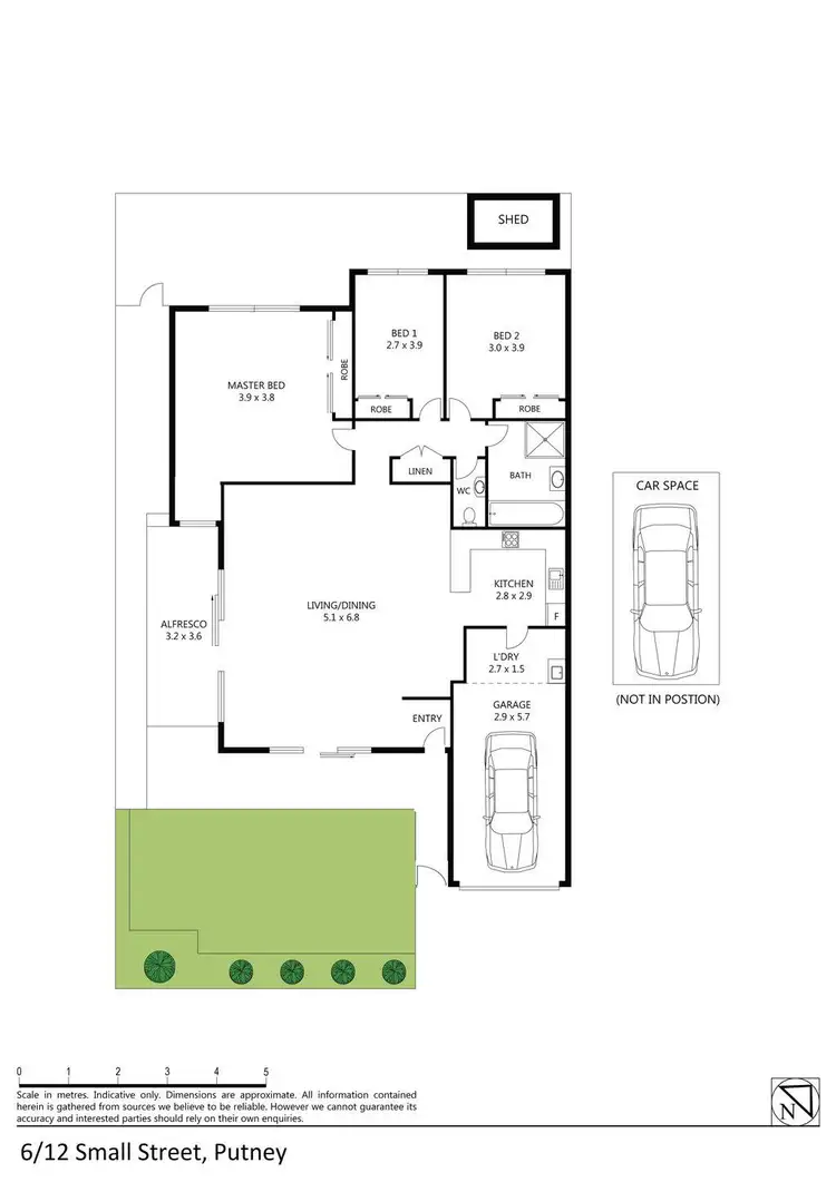 Floorplan of Homely villa listing, 6/12 Small Street, Putney NSW 2112