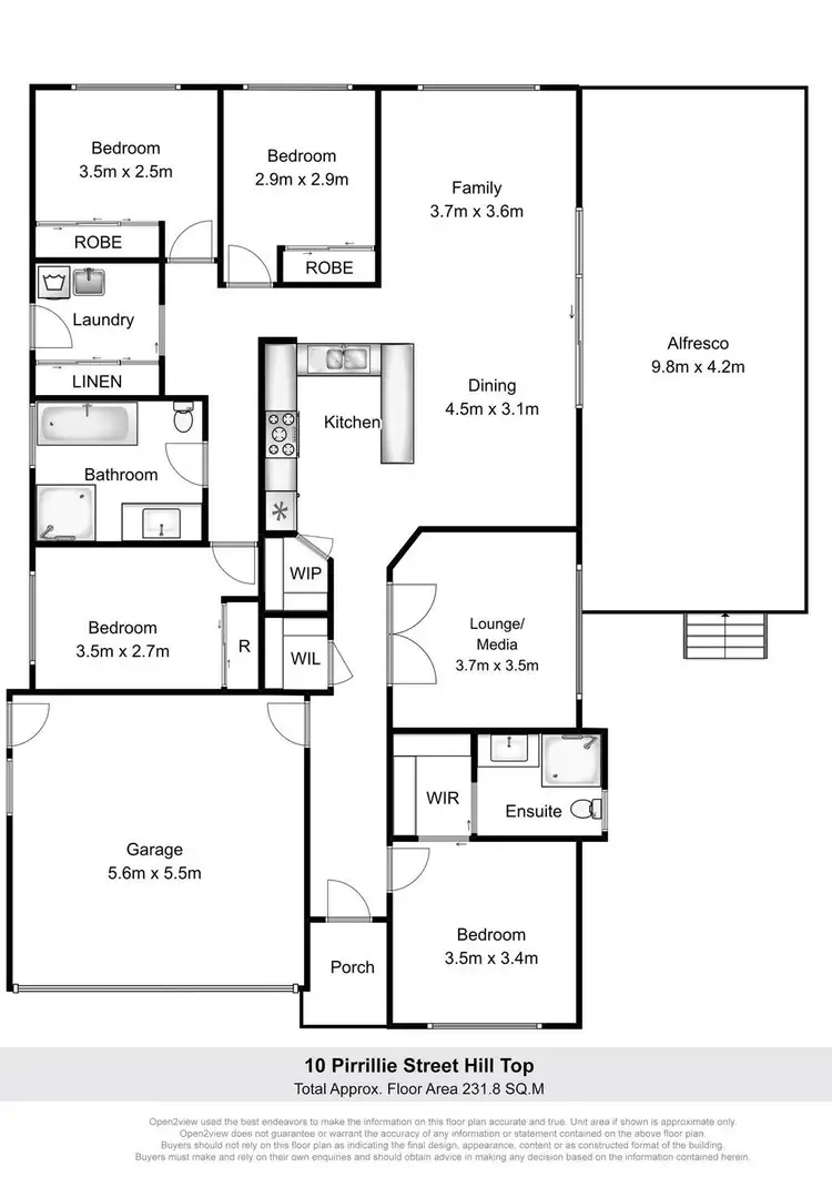 Floorplan of Homely house listing, 10 Pirrillie Street, Hill Top NSW 2575