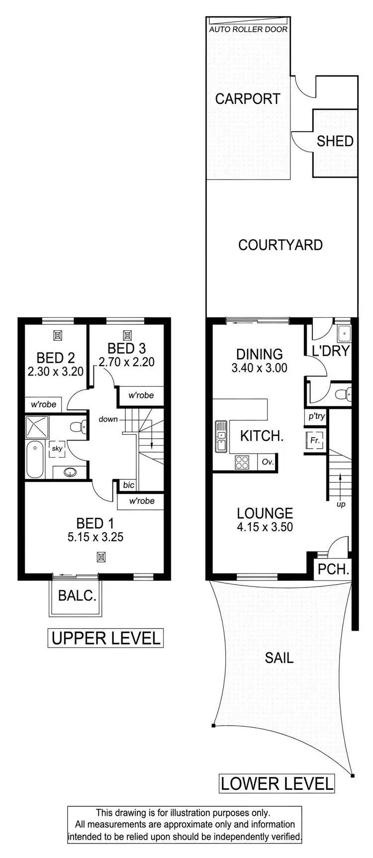 Floorplan of Homely house listing, 3/17 Lord Hobart Way, West Lakes SA 5021