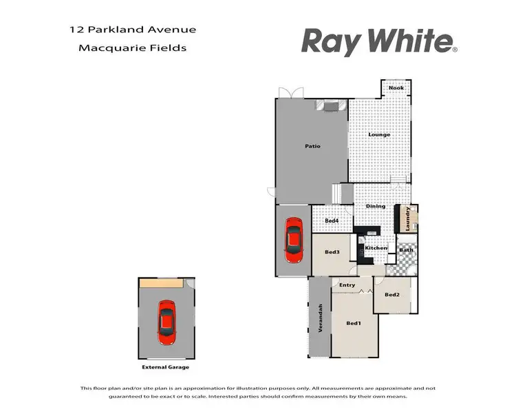 Floorplan of Homely house listing, 12 Parkland Avenue, Macquarie Fields NSW 2564