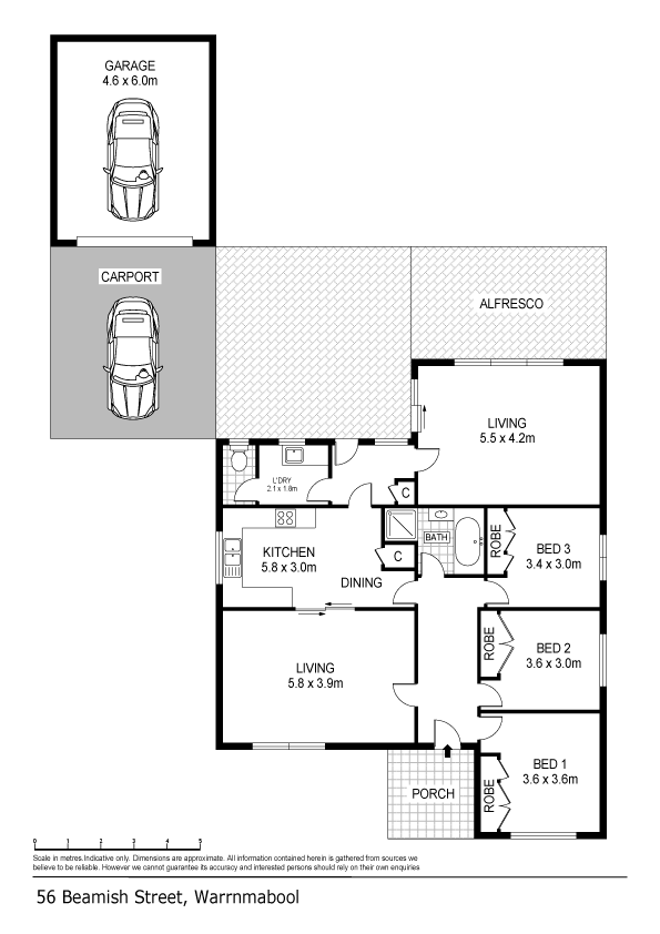 Floorplan of Homely house listing, 56 Beamish Street, Warrnambool VIC 3280