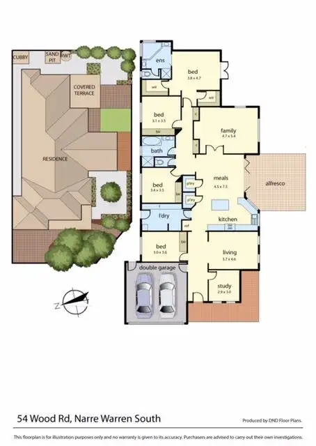 Floorplan of Homely house listing, 54 Wood Road, Narre Warren South VIC 3805