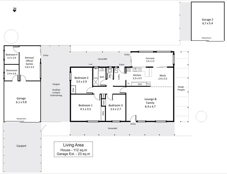 Floorplan of Homely house listing, 18722 Sturt Highway, Monash SA 5342