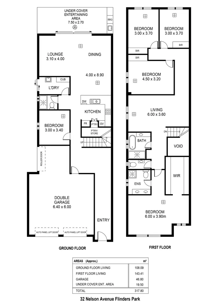 Floorplan of Homely house listing, 32 Nelson Avenue, Flinders Park SA 5025