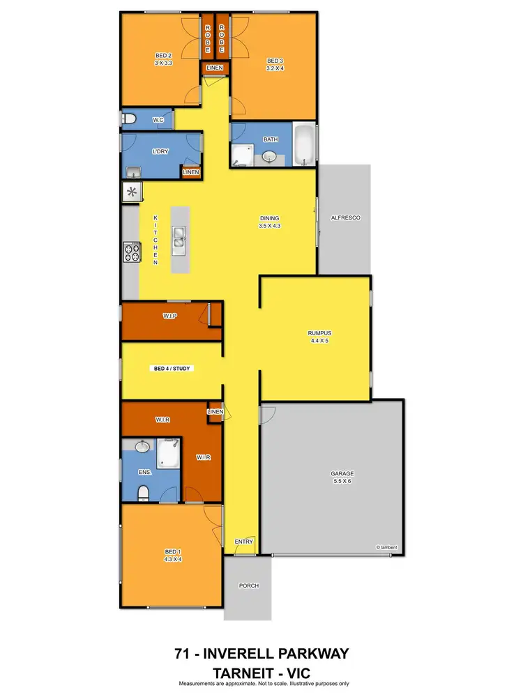 Floorplan of Homely house listing, 71 Inverell Parkway, Tarneit VIC 3029