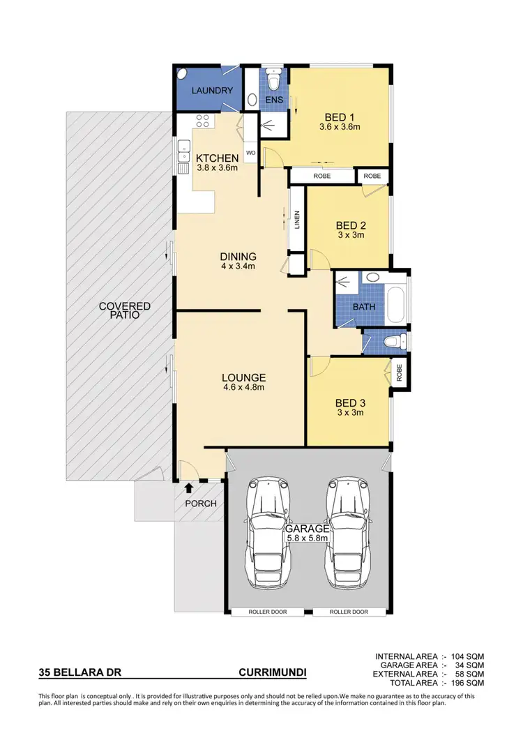 Floorplan of Homely house listing, 35 Bellara Drive, Currimundi QLD 4551