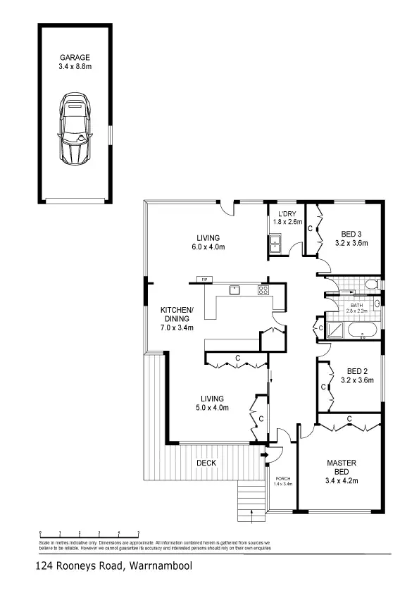 Floorplan of Homely house listing, 124 Rooneys Road, Warrnambool VIC 3280