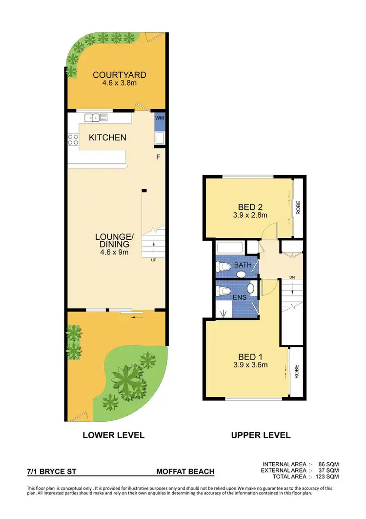 Floorplan of Homely unit listing, 7/1 Bryce Street, Moffat Beach QLD 4551