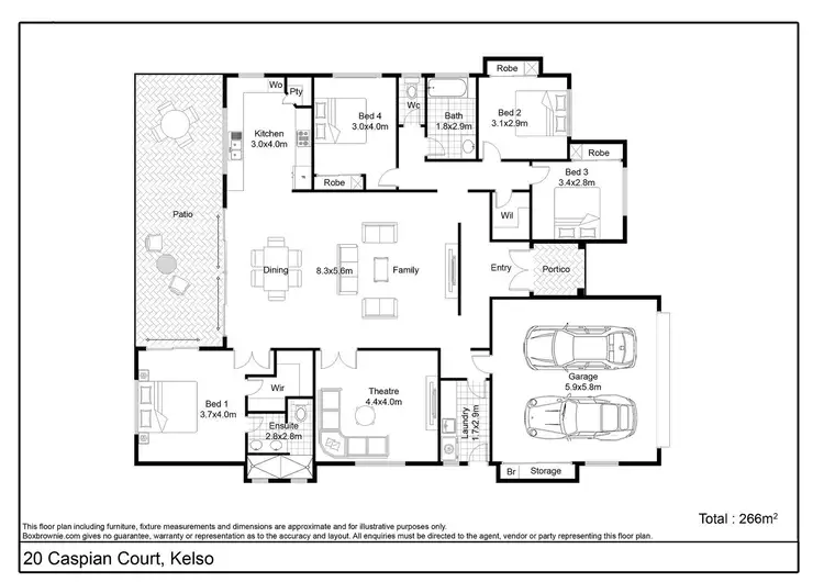 Floorplan of Homely house listing, 20 Caspian Court, Kelso QLD 4815