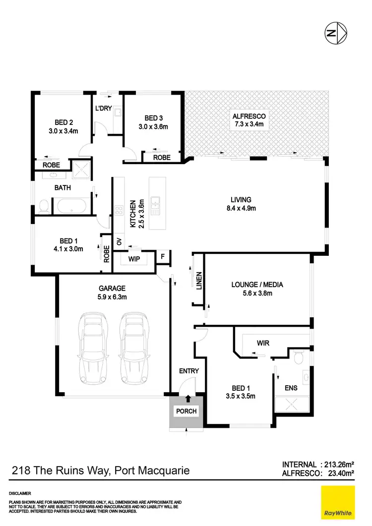 Floorplan of Homely house listing, 218 The Ruins Way, Port Macquarie NSW 2444