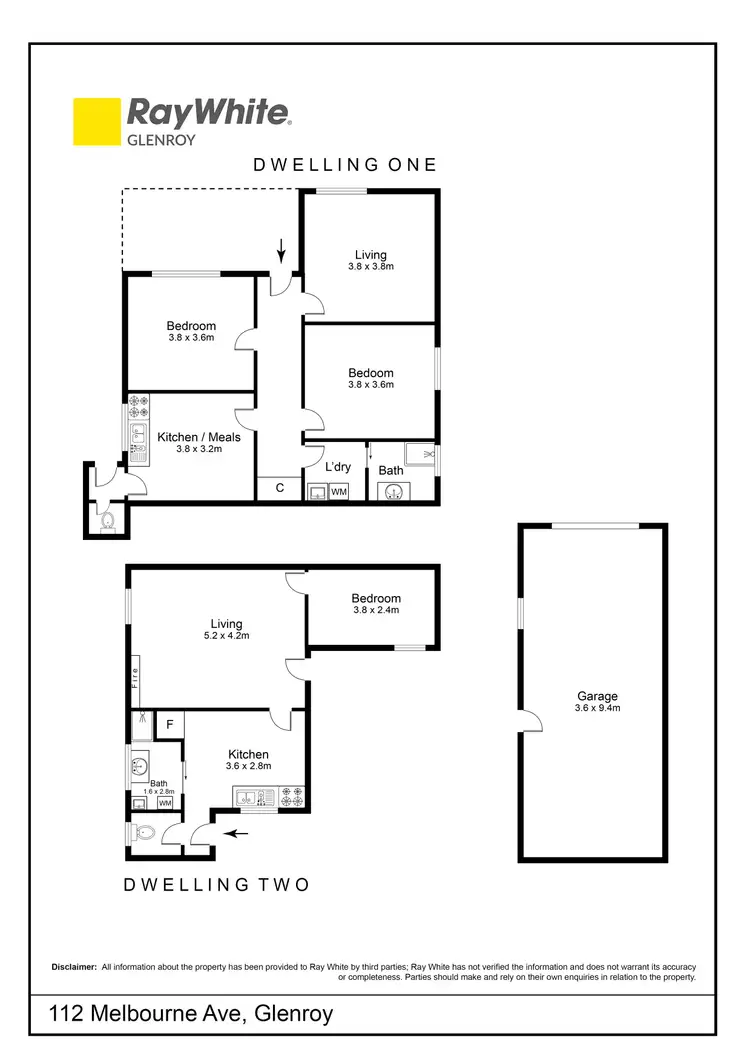 Floorplan of Homely house listing, 112 Melbourne Avenue, Glenroy VIC 3046