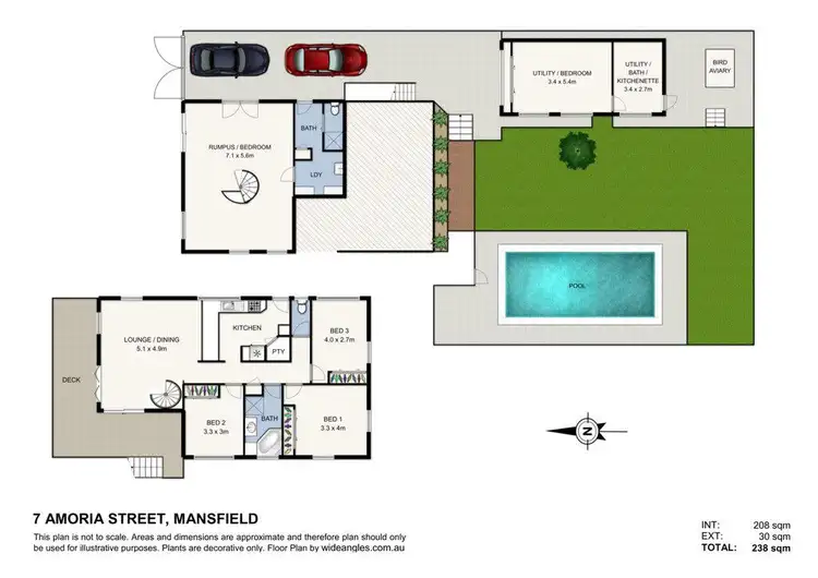 Floorplan of Homely house listing, 7 Amoria Street, Mansfield QLD 4122