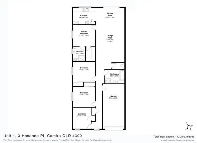 Floorplan of Homely house listing, 1/3 Hosanna Place, Camira QLD 4300