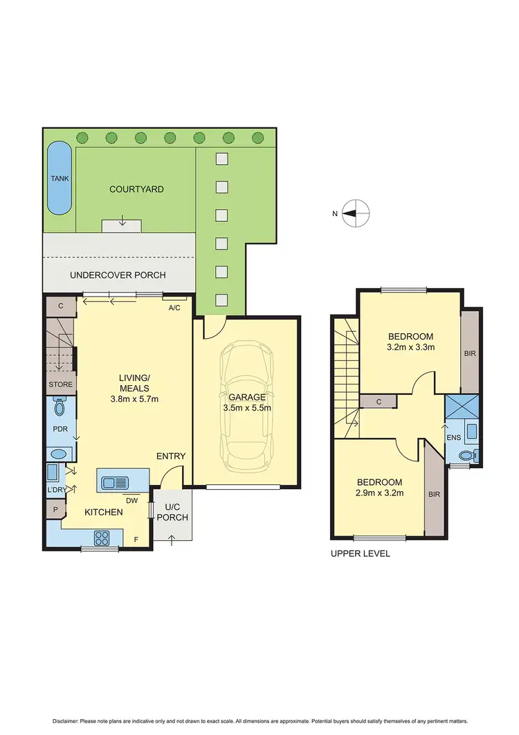 Floorplan of Homely townhouse listing, 2/54 Dumbarton Street, Reservoir VIC 3073