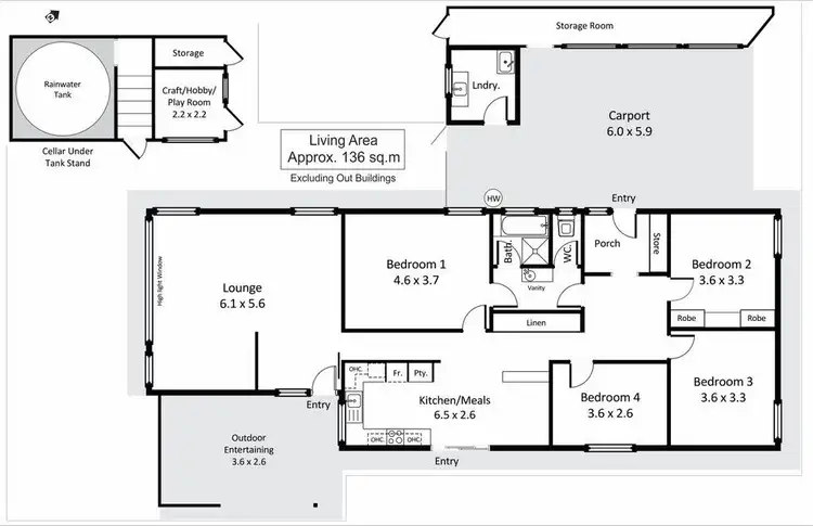 Floorplan of Homely house listing, 1 Derrick Street, Berri SA 5343