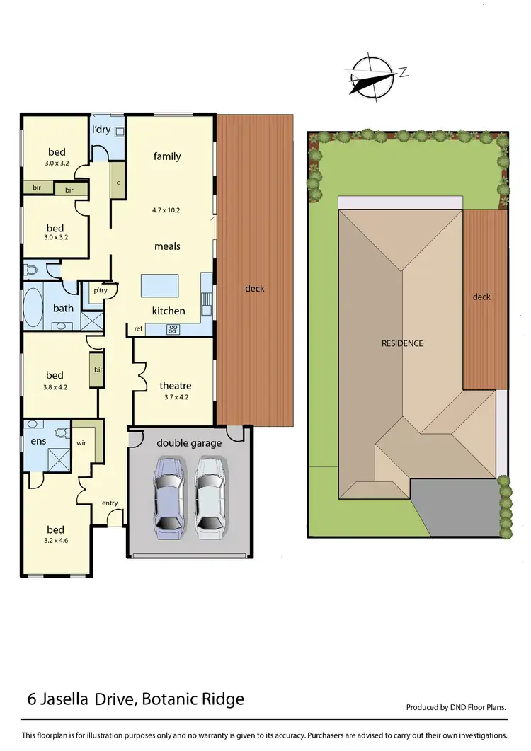 Floorplan of Homely house listing, 6 Jasella Drive, Botanic Ridge VIC 3977