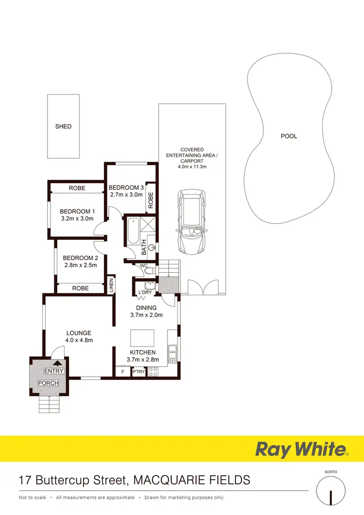 Floorplan of Homely house listing, 17 Buttercup Street, Macquarie Fields NSW 2564