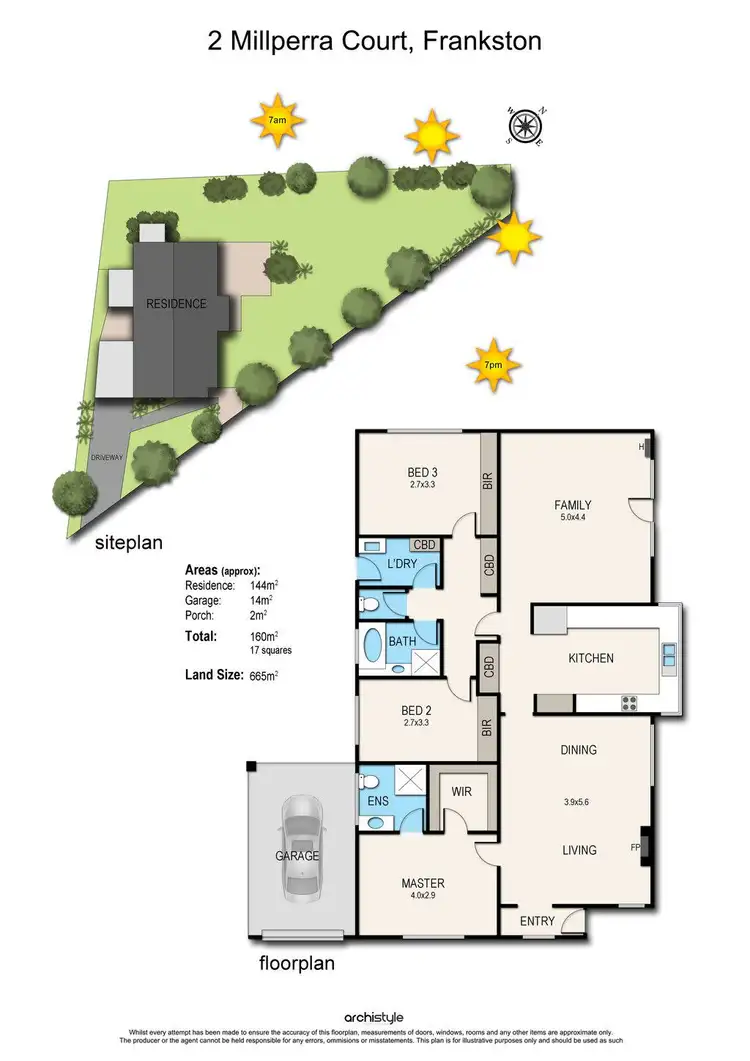 Floorplan of Homely house listing, 2 Millperra Court, Frankston VIC 3199