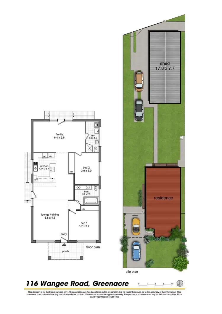 Floorplan of Homely house listing, 116 Wangee Road, Greenacre NSW 2190