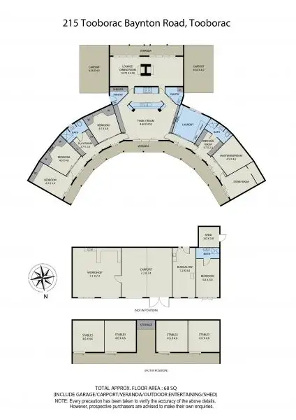 Floorplan of Homely rural property listing, 215 Tooborac Baynton Road, Tooborac VIC 3522