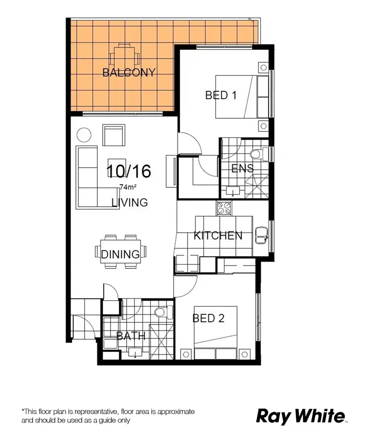 Floorplan of Homely unit listing, 10/14 Ethel Street, Chermside QLD 4032