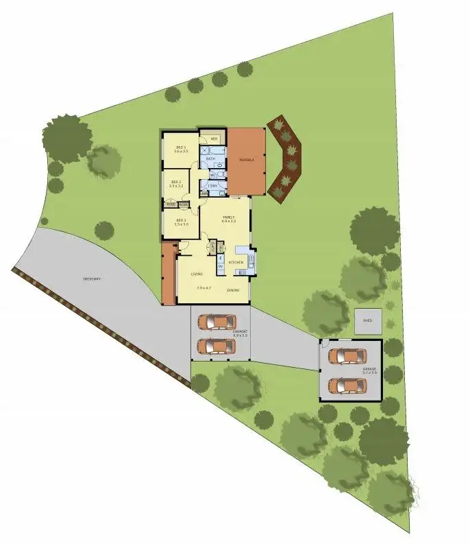 Floorplan of Homely house listing, 3 Derwent Court, Berwick VIC 3806