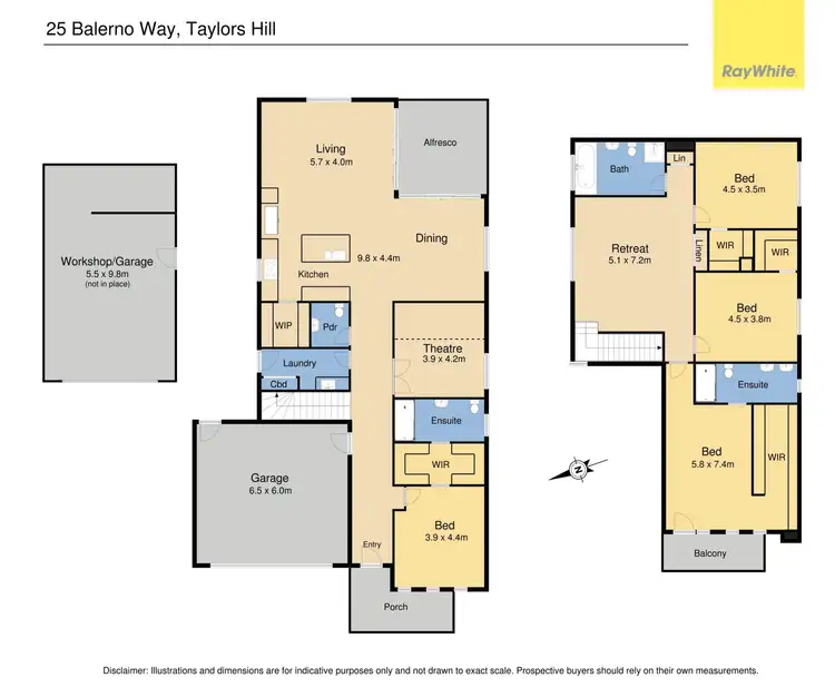 Floorplan of Homely house listing, 25 Balerno Way, Taylors Hill VIC 3037