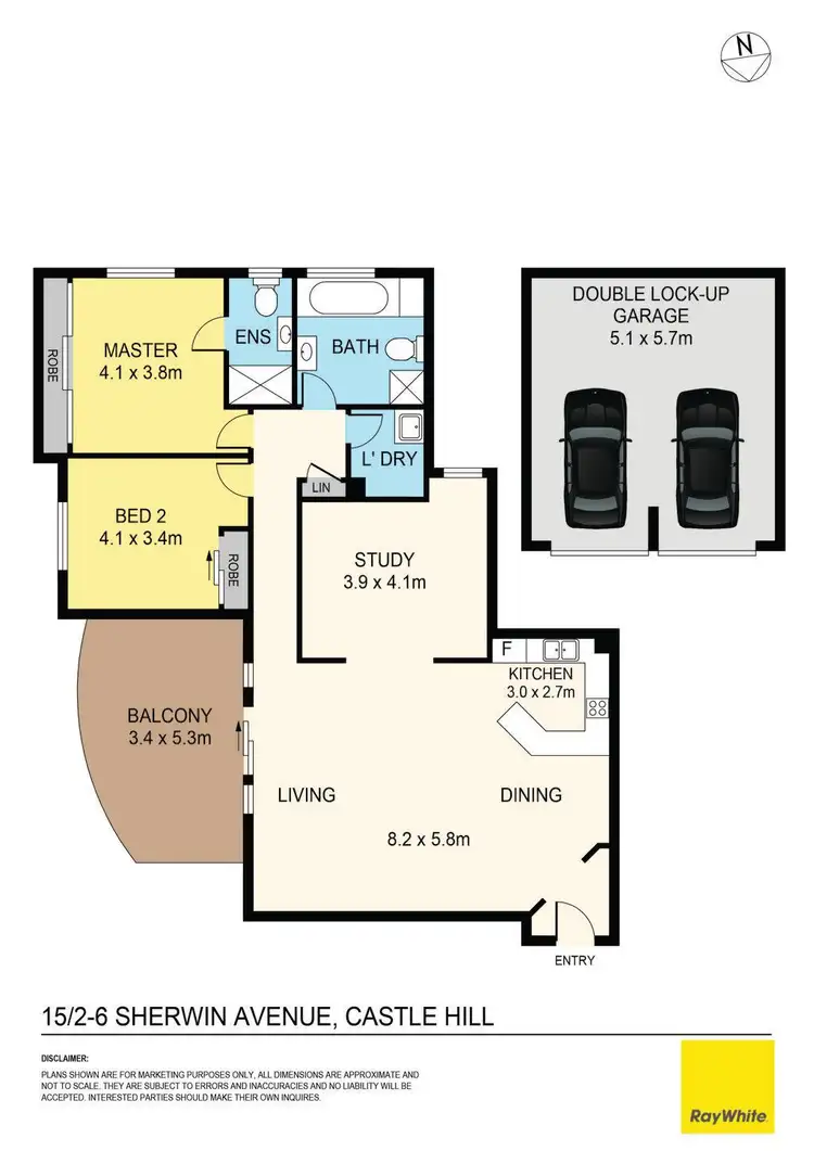 Floorplan of Homely unit listing, 15/2-6 Sherwin Avenue, Castle Hill NSW 2154