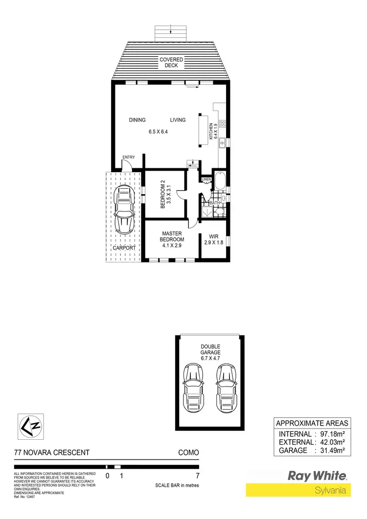 Floorplan of Homely house listing, 77 Novara Crescent, Como NSW 2226