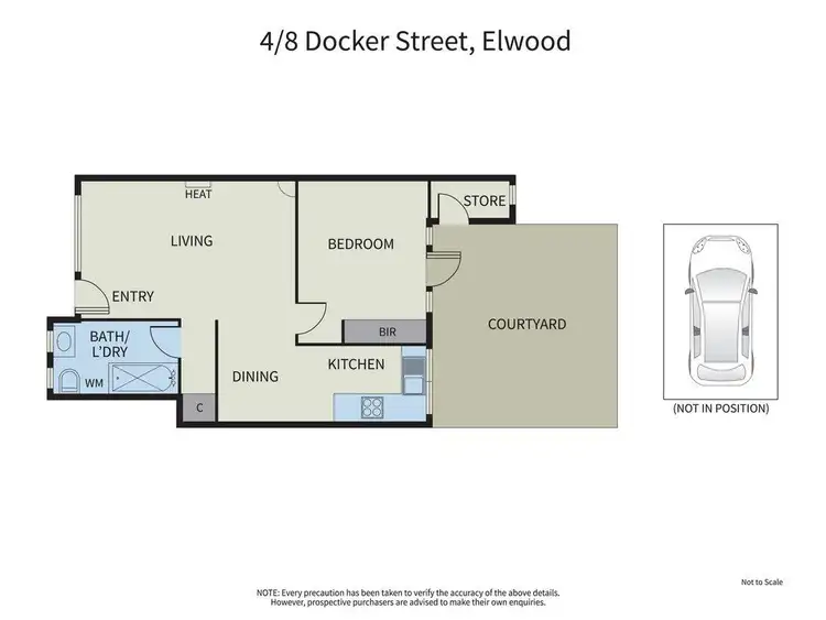 Floorplan of Homely apartment listing, 4/8 Docker Street, Elwood VIC 3184