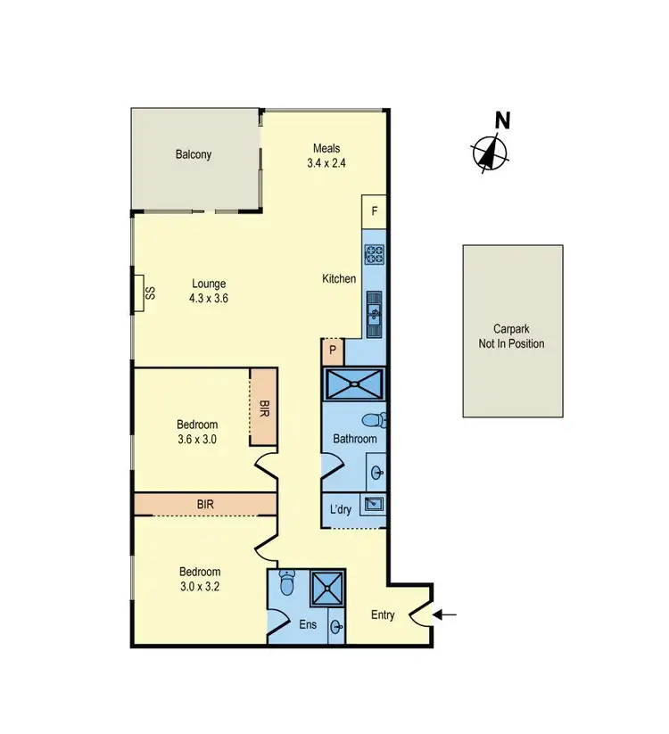 Floorplan of Homely apartment listing, 505/11 Central Avenue, Moorabbin VIC 3189