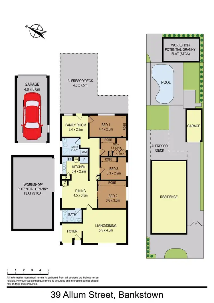 Floorplan of Homely house listing, 39 Allum Street, Bankstown NSW 2200