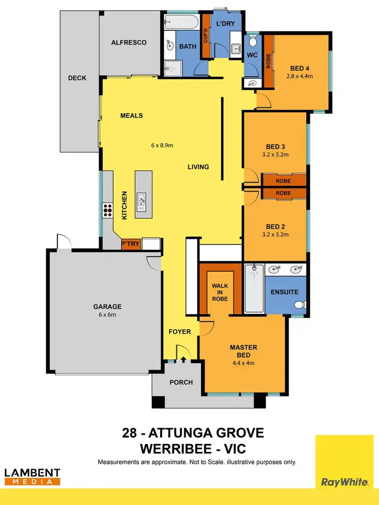 Floorplan of Homely house listing, 28 Attunga Grove, Werribee VIC 3030
