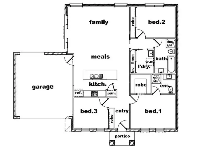 Floorplan of Homely house listing, 6 Reserve Road, Norlane VIC 3214