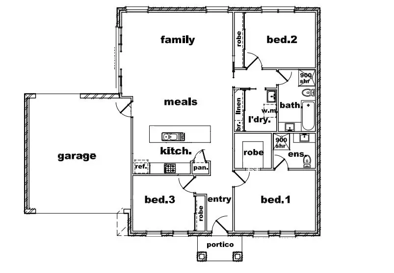 Floorplan of Homely house listing, 6 Reserve Road, Norlane VIC 3214