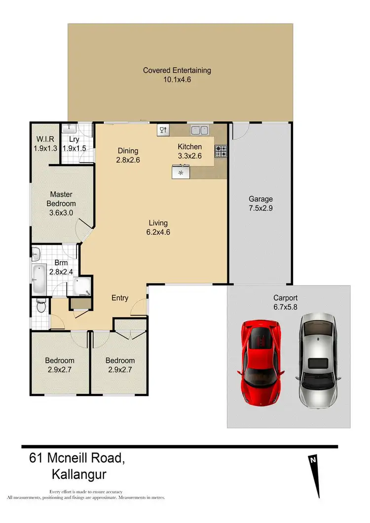 Floorplan of Homely house listing, 61 McNeil Road, Kallangur QLD 4503