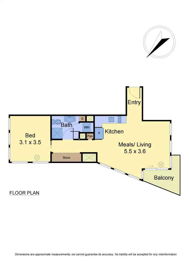 Floorplan of Homely apartment listing, 1501/27 Little Collins Street, Melbourne VIC 3000